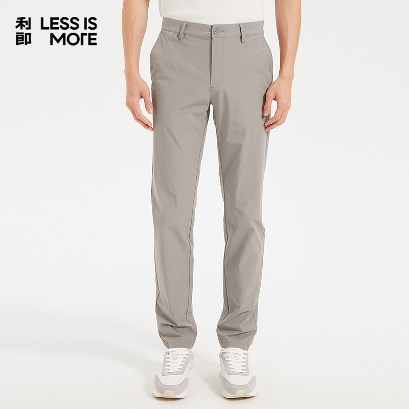 【棉锦混纺】利郎奥莱休闲裤2026夏新款商务男士西裤轻薄百搭裤子