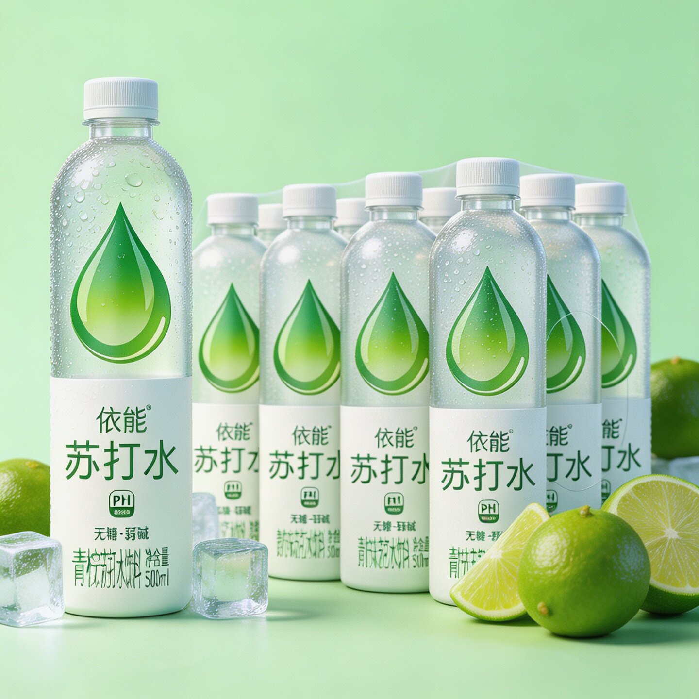 依能苏打水无糖加锌水500ml12/24