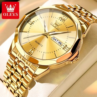 学生男士石英表张智霖男跨境明星手表代言外贸双历手表