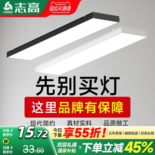 志高超亮防蚊虫办公灯led长条灯