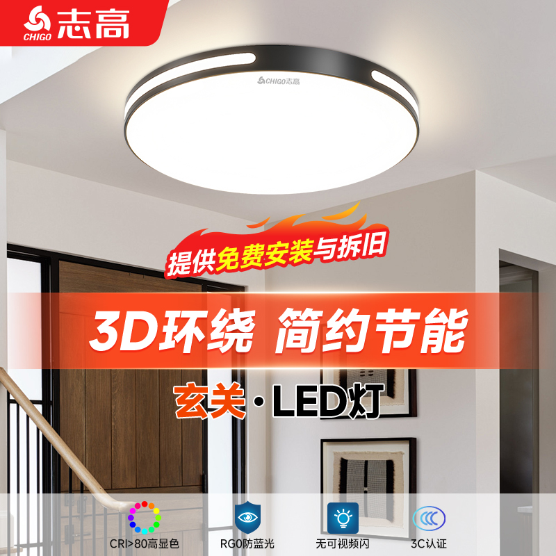 玄关专用led护眼吸顶灯