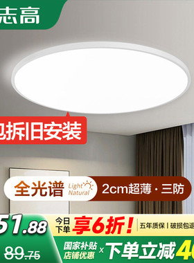 led吸顶灯吊顶过道灯卫生间厨房阳台专用新款厕所三防浴室照明灯