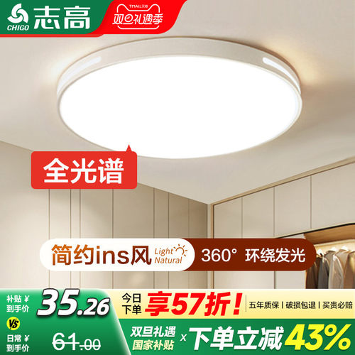 志高今日特价全光谱护眼吸顶灯