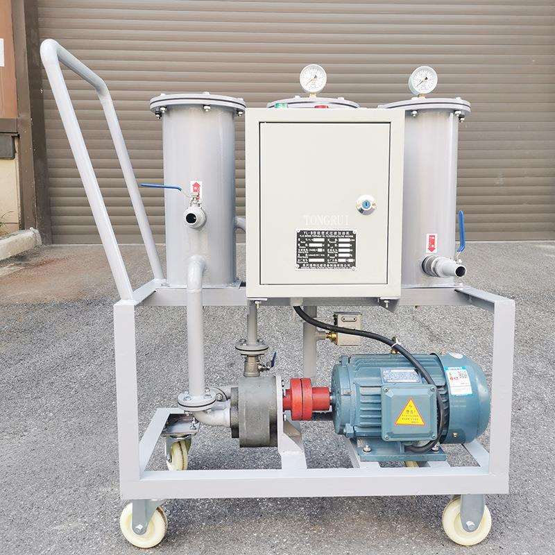 过滤液压油机油工业油通瑞YLB50移动手推式三级移动过滤加油机