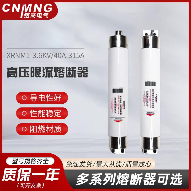 铭高电气高压高分段能力限流熔断器XRNM1-3.6KV/40A-315A厂家直销