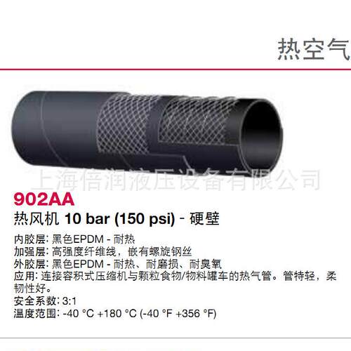 倍润阿法格玛ALFAGOMMA工业管热风机10BAR 纤维编织902AA