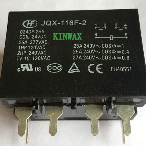 HF116F-2/024AP-2HSFW二组常开25A法兰安装继电器