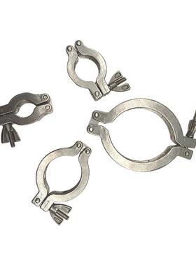 304不锈钢真空快装接头 抱箍 KF卡箍16/10/25/40/50高温支架密封