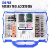 电磨机配件100pcs磨头组套装 电磨头切割打磨抛光组合砂轮磨头