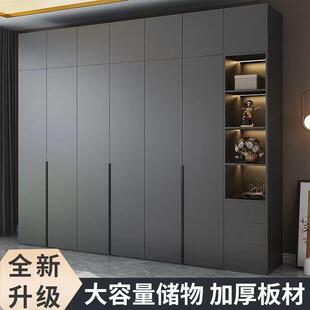 轻奢衣柜卧室家用简易组装柜子木质组合三四六八门衣柜环保大衣橱