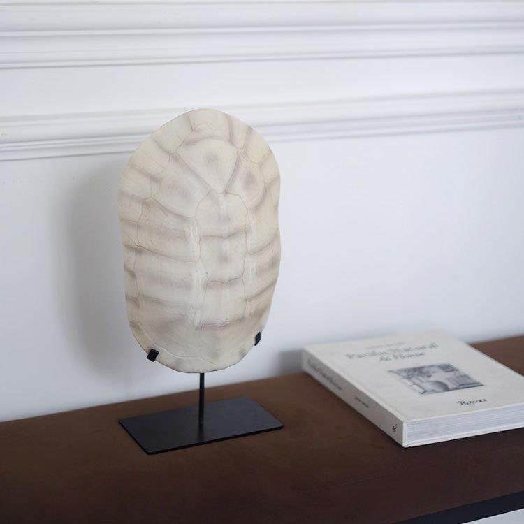 中古风仿真龟壳雕塑摆件家居客厅玄关电视柜复古桌面艺术软装饰品