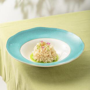 2024新款简约中式陶瓷凉菜餐具冷菜盘子意境融合深盘草帽汤碗