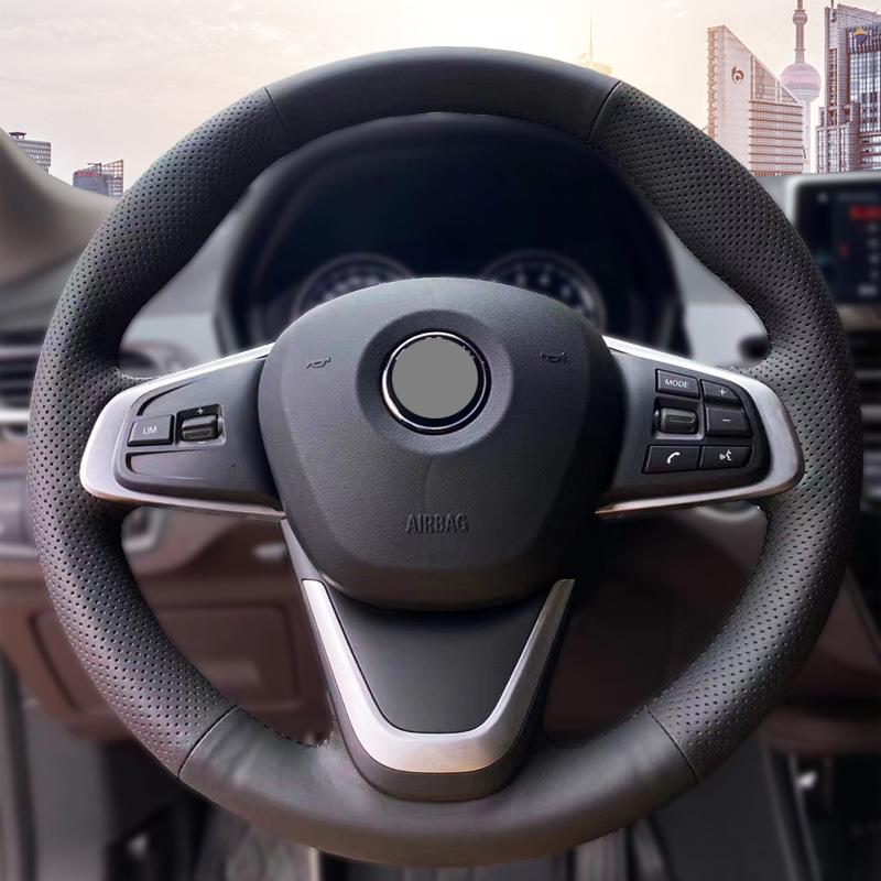 宝马X1X3手缝方向盘套3系5系320li525li530li真皮手缝专用把套