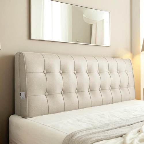 床头靠垫榻榻米软包床头套科技布简约双人床靠背可拆洗靠枕海绵