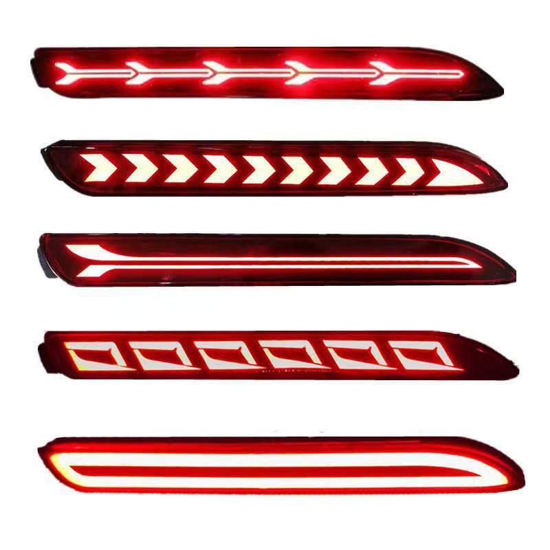 丰田专用锐志凯美瑞后杆灯改装LED后保险杆刹车转向流水尾灯
