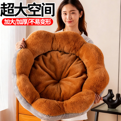 猫窝冬季保暖四季通用花瓣床垫
