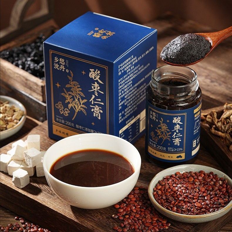 送勺乡愁沈丹酸枣仁膏营养正品蜜环菌茯苓莲子桑葚方便即食冲饮