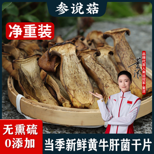 参说菇精选头茬黄牛肝干片见手青牛肝菌散装 特产煲汤原产地直发