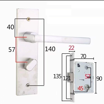 5745单舌大单家用门锁木门通用型卧室室内房间房门执手单舌锁