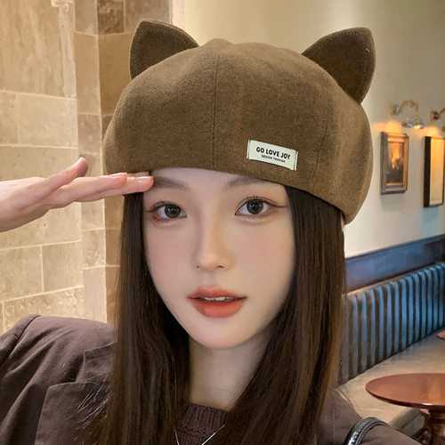 35格帽饰三五可爱俏皮猫