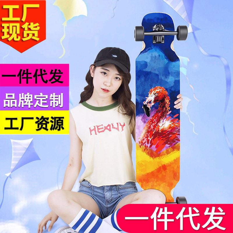 SWB02男生公路滑板成人舞板青少年夜光滑板车长板刷街女生初学者