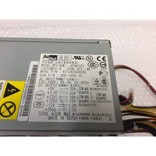 Sun Ultra20 U20 300-1950-01 API4PC01 400W 工作站电源