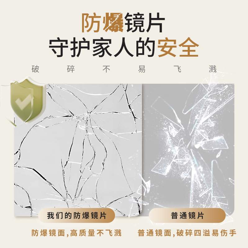 镜片好莱坞化妆镜灯泡台式舞台镜带商用梳妆镜法式镜子简约调光
