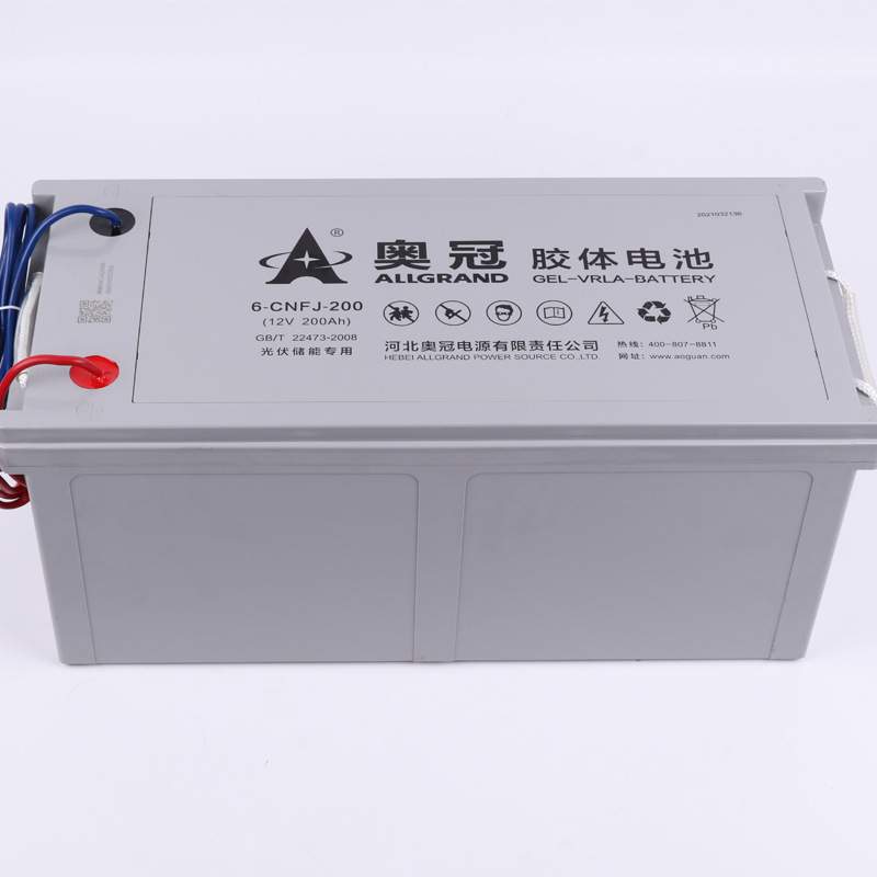 奥冠蓄电池6-GFMJ-150大容量12V150AH太阳能光伏发电胶体引线电瓶