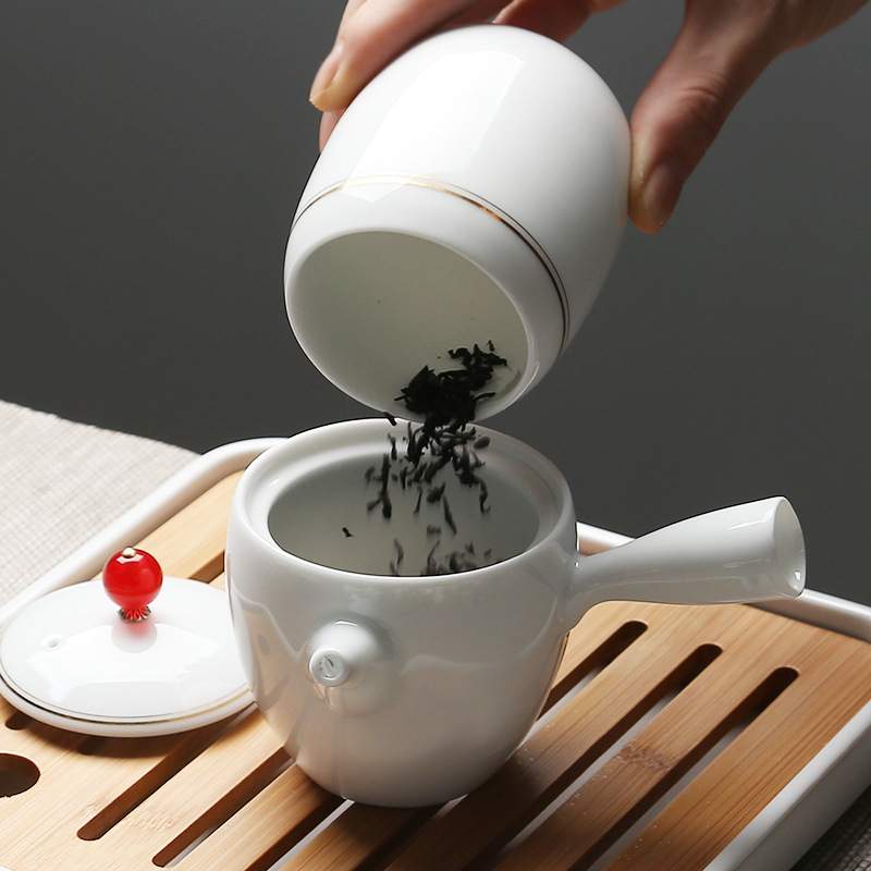 苏氏陶瓷户外旅行茶具外出露营泡茶器一壶多杯手提礼包套装带茶盘