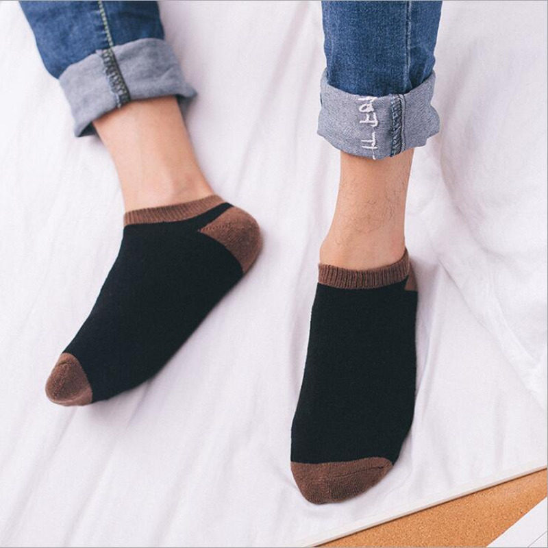 新疆包邮袜子男短袜秋冬季毛圈加厚透气棉袜男士低帮船袜防臭运动