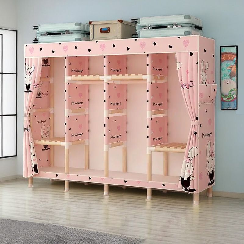 新疆包邮简易衣柜收纳柜布衣柜加粗加固耐用组装衣柜收纳架牛津布