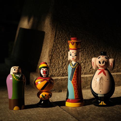 手工木旋玩具西游记装组合送礼