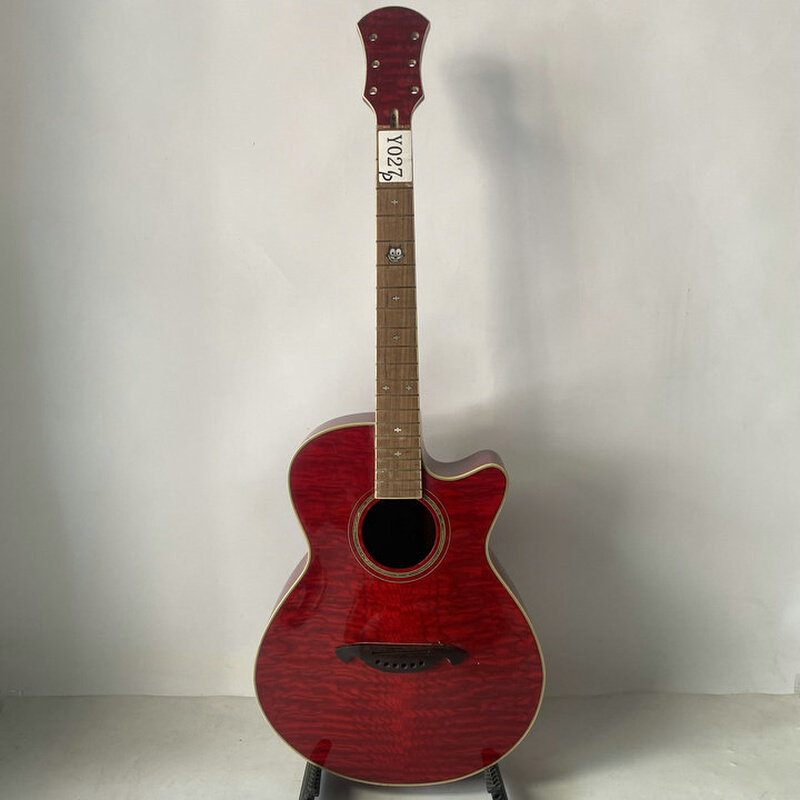 手工琴 41寸民谣水曲柳箱体 定制款合板木吉他 箱体双弧度 半成品