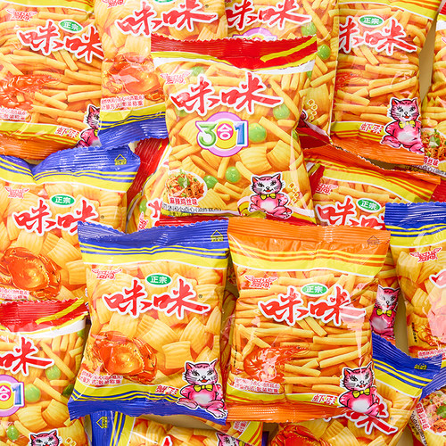 爱尚咪咪虾条虾味薯条蟹味点心面