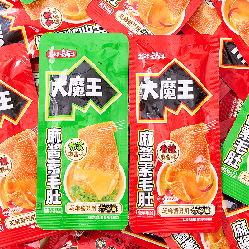 盐津铺子大魔王素毛肚六必居麻酱
