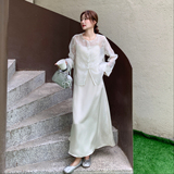 新款中式防晒衬衫+吊带连衣裙2D03-25035P150K218，女装套装/套裙，2D035