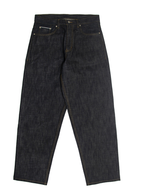 GETY原浆原牛15oz养牛款赤耳单宁宽松阔腿微锥男士复古牛仔裤垮牛