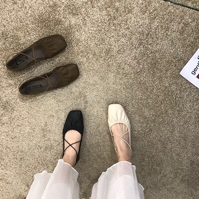 广州女鞋平底晚晚风温柔单鞋