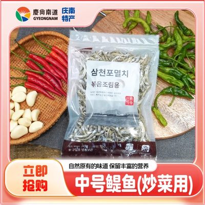 海地村韩国进口中鳀鱼汤用中号银鱼炒菜用150g