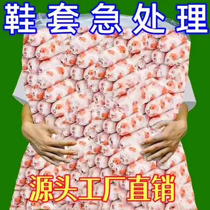 无纺布加厚印花鞋套可洗耐磨成人脚套鞋罩一次性室内家用待客防滑