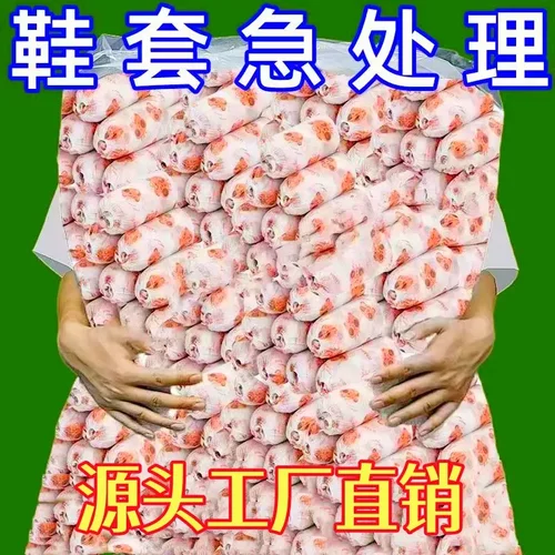 无纺布加厚印花鞋套可洗耐磨