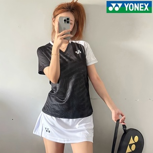 YONEX尤尼克斯新款YY羽毛球服套装定制男女款速干短袖运动服团购