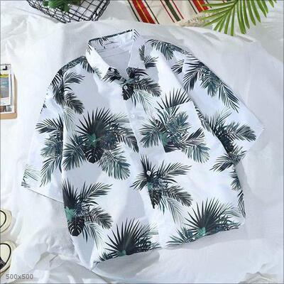 Men Relaxed Hawaiian Beach Shirts Lightweight Breathable