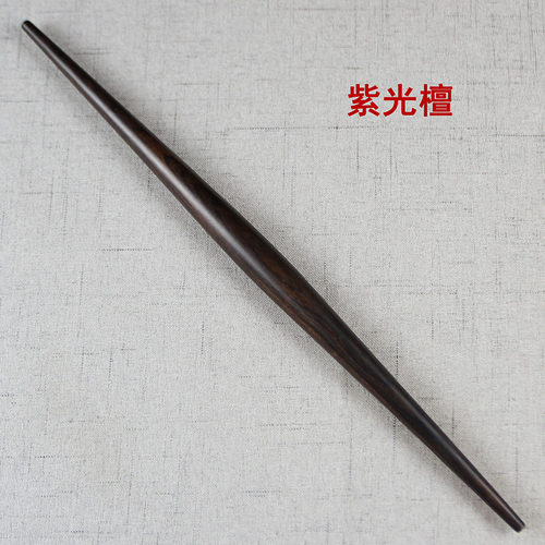 喜家德擀面杖红木实木紫光檀紫檀枣木鱼I肚两头尖双尖杖擀面棍家