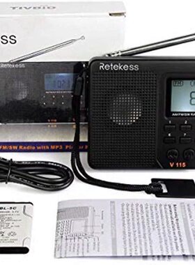 TIVDIO V-115 Portable Shortwave Transistor Radio VAM/FM Ster