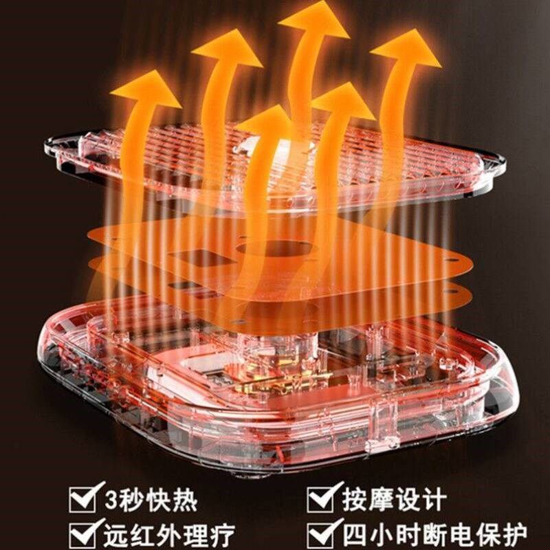 逗趣家插电暖脚宝办公室暖v脚神器宿舍桌下烘脚按摩取暖器家用过