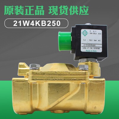 黄铜丝扣两通电磁阀常闭型 s21W4KB250 现货1寸24V 110V