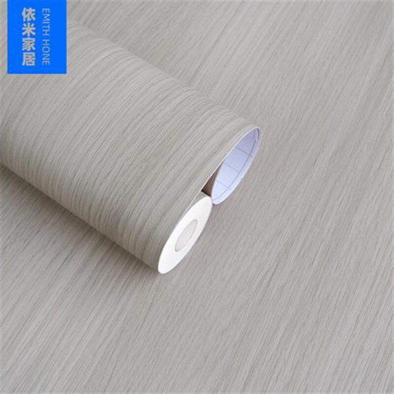 韩版PVC木纹贴纸自粘壁纸壁纸展柜家俱翻新N加厚带导气槽贴膜30