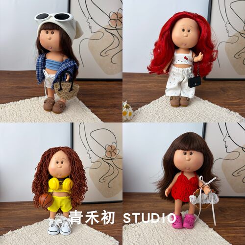 土豆娃娃衣服24cm公仔比基尼抹胸裙子玩偶衣服发带好看的眼镜配件