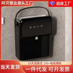 厨房垃圾桶家用壁挂高级感手提带盖垃圾筒卫生间厕所大号垃圾桶